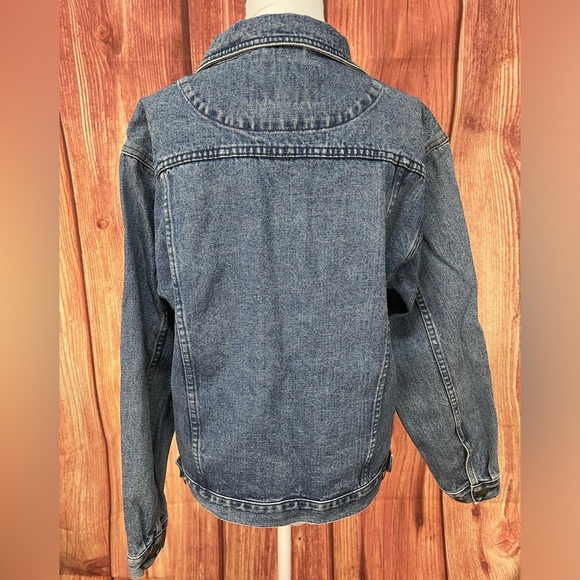 Cabela’s cotton blue denim jean long sleeve button down jacket coat size M - Picture 8 of 17